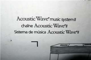   OF ALOHA NEW IN BOX BOSE ACOUSTIC WAVE MUSIC SYSTEM II WITH REMOTE