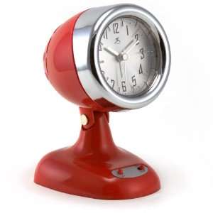    Spot Light Red 6 1/2 High Retro Alarm Clock
