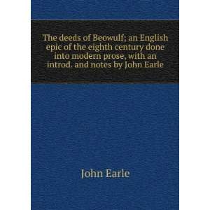   prose, with an introd. and notes by John Earle John Earle Books