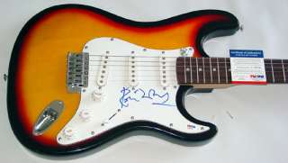 Rolling Stones Ron Wood Signed Sunburst Guitar & Proof PSA/DNA UACC RD 
