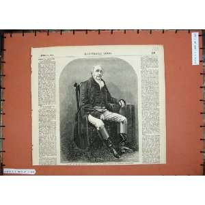   1857 Portrait Old Sportsman Sir Tatton Sykes Eastham