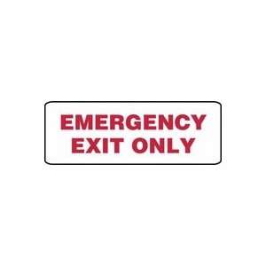  EMERGENCY EXIT ONLY Sign   7 x 14 Plastic