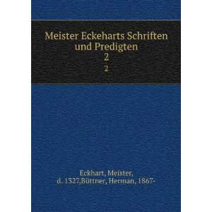   Meister, d. 1327,BÃ¼ttner, Herman, 1867  Eckhart Books