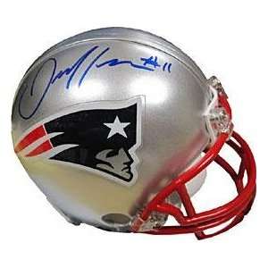  Julian Edelman Autographed Mini Helmet   Autographed NFL 