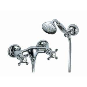  Elizabeth Wall Mount Shower Faucet with Hand Shower Finish 