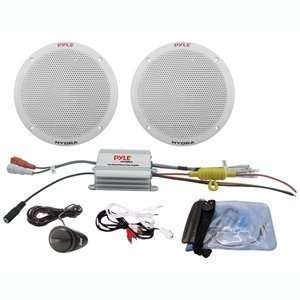  PLMRKT2A 2 Channel Waterproof /iPod Amplified 6.5 Marine Speaker 