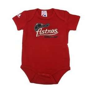 Houston Astros Infant Fan Club Creeper by Majestic Athletic   Brick 