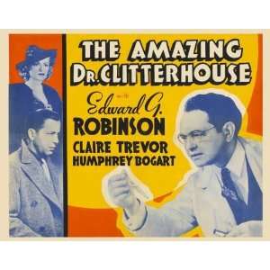 The Amazing Dr. Clitterhouse Poster 22x28 Edward G. Robinson Claire 