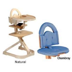 Chair from Scandinavian Child with Infant Kit and Cushion, Light Blue 