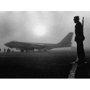  B47 Bomber Parked at a Us Military Base Photographic 