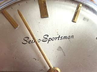 Seiko 17 jewels Sportsman Diashock manual wind watch  