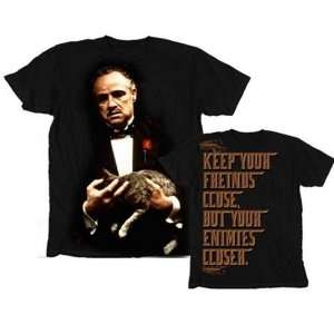  The Godfather T Shirts Friends Close Black Sports 