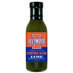 Hot Sauce Harrys 2417 ILLINOIS Fighting Illini Lime Grilling Sauce 