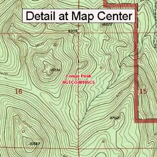   Topographic Quadrangle Map   Longs Peak, Colorado (Folded/Waterproof