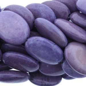 Dyed Purple Magnesite  Oval Puffy   18mm Height, 13mm Width, No Grade 