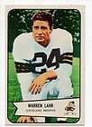 1954 Bowman #74 Warren Lahr Cleveland Browns Short Prin