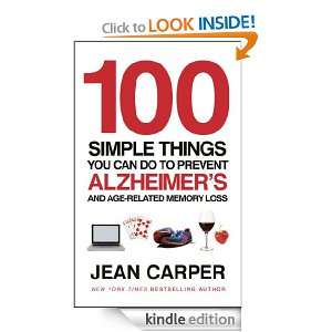   Can Do To Prevent Alzheimers Jean Carper  Kindle Store