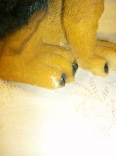 Rottweiler Dog Large Figurine or Doorstop Rottie Puppy  