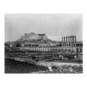  Distant View of the Parthenon in Athens Photograph   Athens 