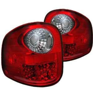  1997 2003 Ford F150 Flareside Red/Smoke SR LED Tail Lights 