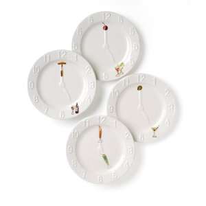 Clay Art Cocktail Hour Canape Plate, Set of 4  Kitchen 