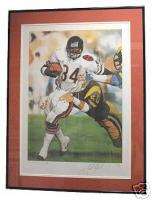 WALTER PAYTON CHICAGO BEARS FRAMED AUTOGRAPHED DANIEL M SMITH 
