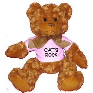  Cats Rock Plush Teddy Bear with WHITE T Shirt Toys 