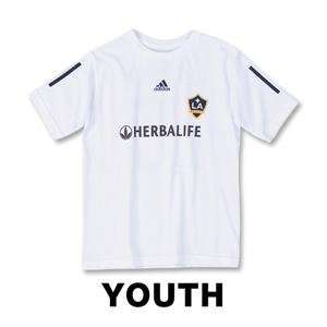  LA Galaxy 08/09 Home Beckham Youth Soccer T Shirt Sports 