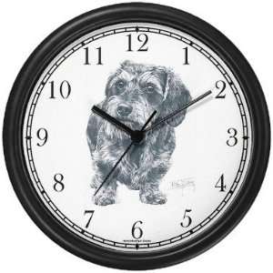  Dachshund Wire Haired Dog (MS) Wall Clock by WatchBuddy 