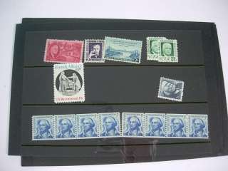 US, MINT NH Stamps in stockcards & loose(3 sheets) 