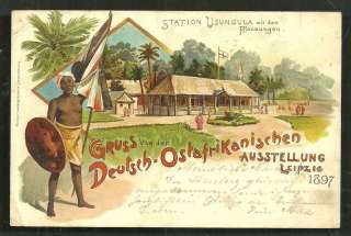 Gruss aus Usungula German East Africa Exhibition Exposition 1897 