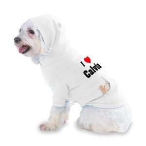  I Love/Heart Calvin Hooded T Shirt for Dog or Cat LARGE 