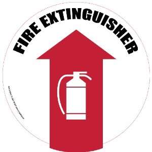 Fire Extinguisher Floor Sign 17.5 Circle