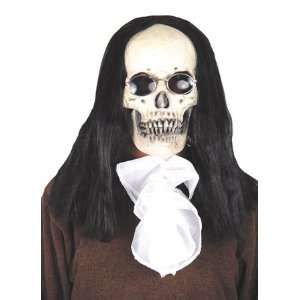  Deluxe Goth Skull Adult Mask with Hair 