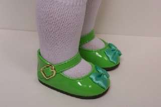 LIME GREEN Patent MJ Doll Shoes w/BUCKLE For AMERICAN GIRL♥  