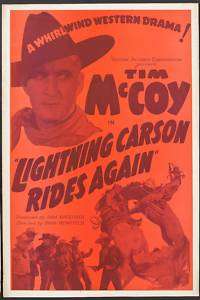 Tim McCoy LIGHTNING CARSON RIDES AGAIN 1938 Pressbook  