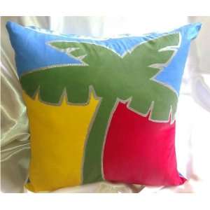  Island Palm Tree Decorative Pillow