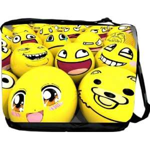  Rikki KnightTM Smiley Face Balls Messenger Bag   Book Bag 