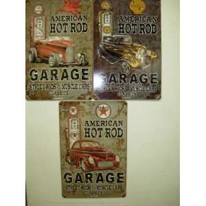  American Hot Rod Garage   Mobil Gas Sign 