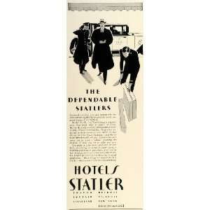  1930 Ad Statler Hotels United States Lodging Bellhop 