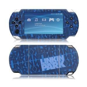   Sony PSP Slim  Linkin Park  Block Pattern  Blue Skin Electronics