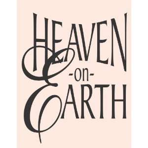 Heaven on Earth   Wall decal / sticker   selected color Dark Green 