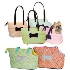  NY Dog Straw City Tote Pet Carrier  Size REGULAR PINK 