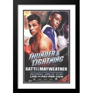  Gatti vs. Floyd Mayweather 32x45 Framed and Double Matted 