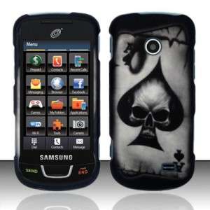 For SAMSUNG T528g Phone Hard Rubberized Cover Case ACE SKULL  