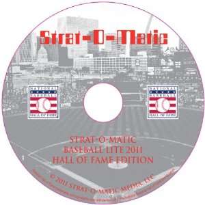Strat O Matic Baseball Hall of Fame Computer Game