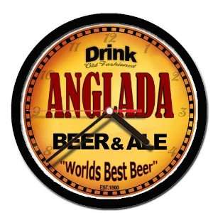  ANGLADA beer and ale wall clock 