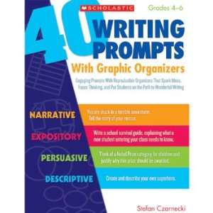 40 Writing Prompts with Graphic Organizers Book  
