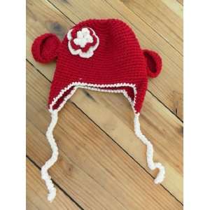  Crochet Baby Hat Handmade Knit Animal Trapper Monkey Ear Flap 