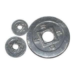   Chinese Coin Pewter Trick Easy CloseUp Magic 